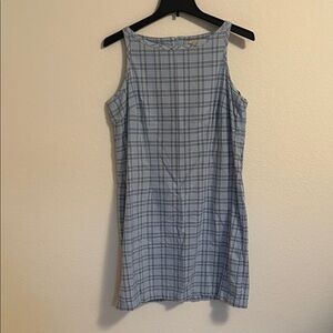 Expressions Blue Checkered Mini Dress